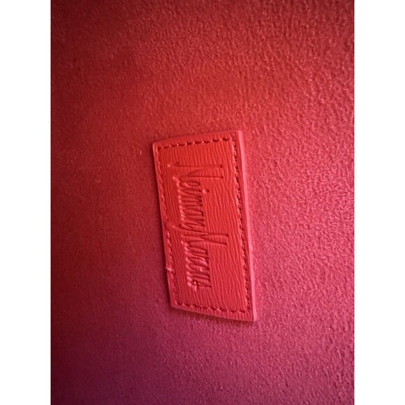 NWOT NEIMAN MARCUS Exclusive Faux Leather Tote Bag Red Holiday Colourful - Picture 3 of 11